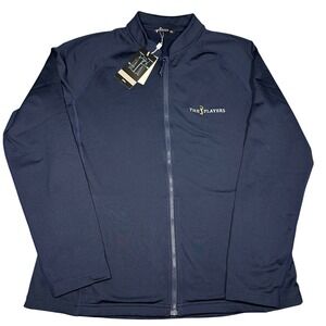 The Players Golf Full Zip Jacket Levelwear Women XL Navy Ezra NWT